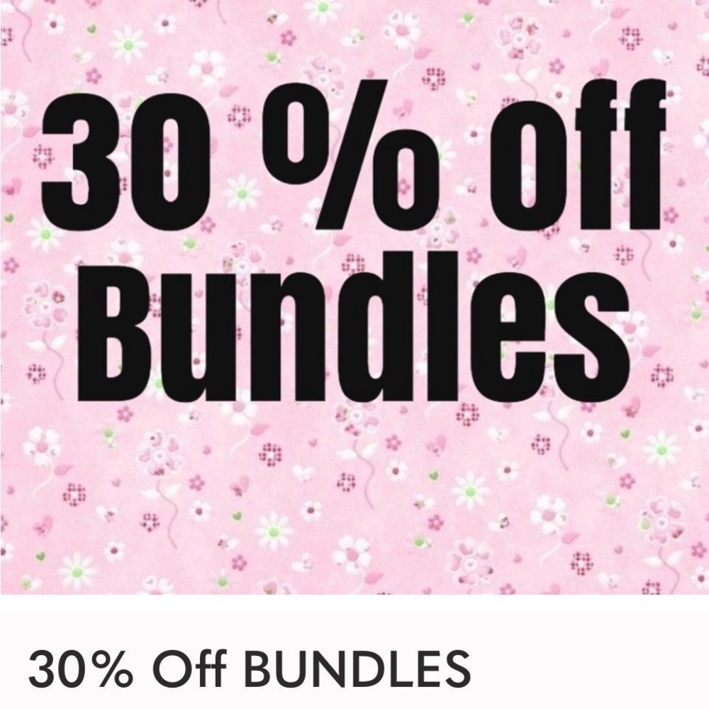 For the rest of this week 30% off all bundles!!!! Shop my closet!!! ❤️